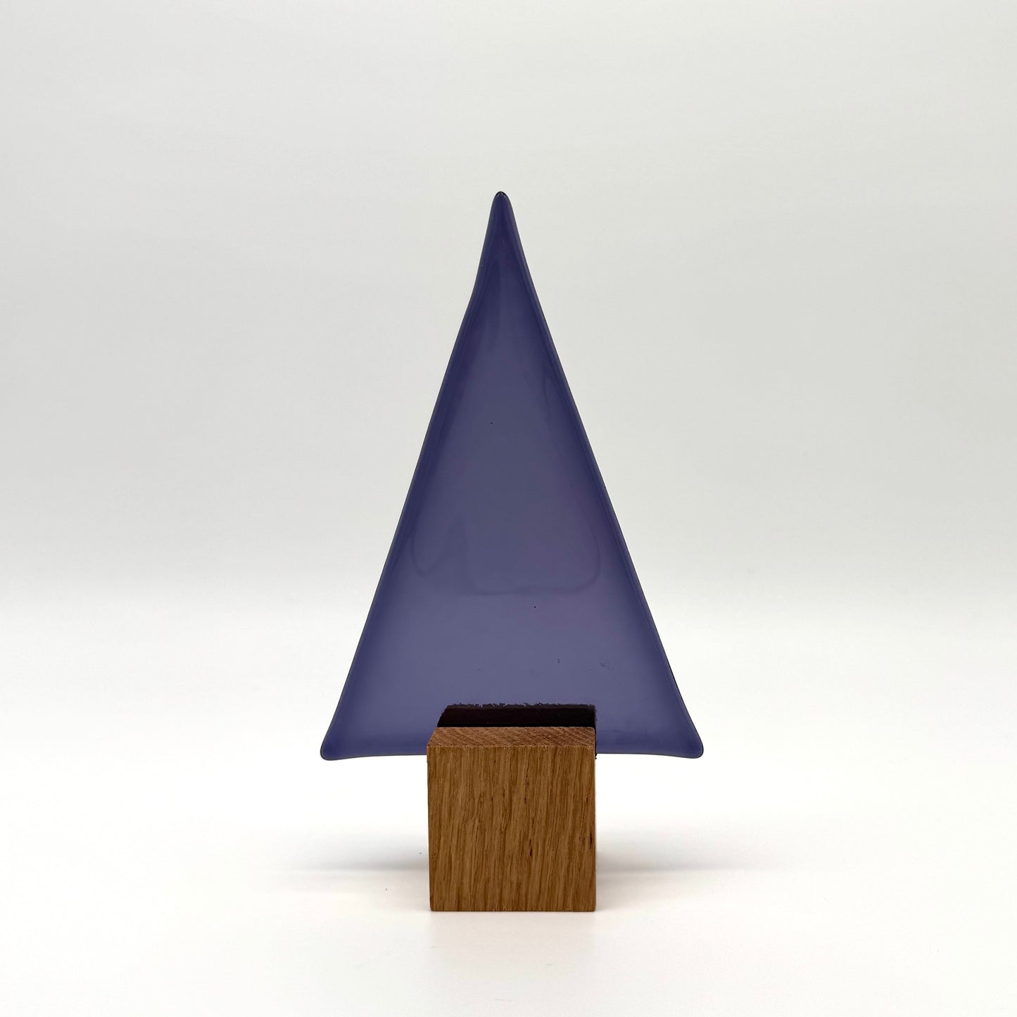 16000 Lila Glasbaum auf Eichenholz - ca. 17 cm hoch