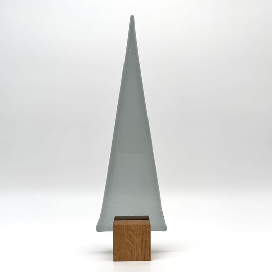 18000 Grauer Glasbaum auf Eichenholz - ca. 26,5 cm hoch